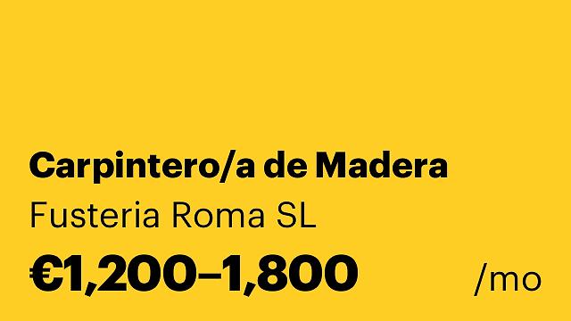 Carpintero/a de Madera