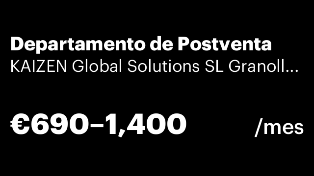 Departamento de Postventa