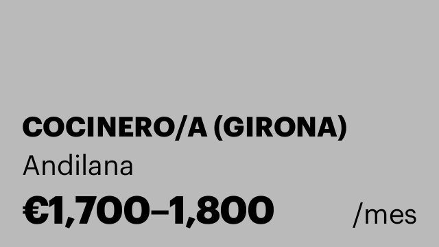COCINERO/A (GIRONA)