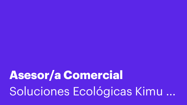 Asesor/a Comercial