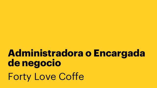 Administradora o Encargada de negocio