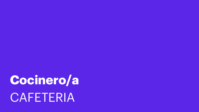 Cocinero/a