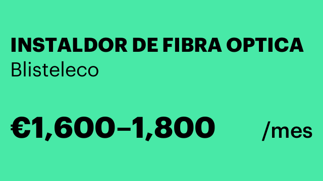 INSTALDOR DE FIBRA OPTICA