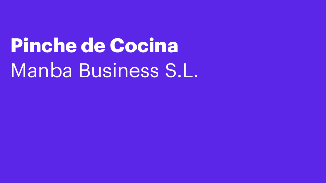 Pinche de Cocina