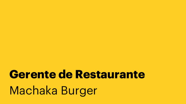 Gerente de Restaurante