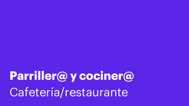Parriller@ y cociner@