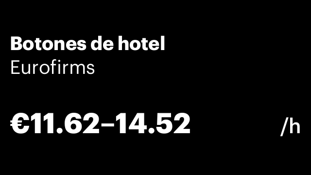 Botones de hotel
