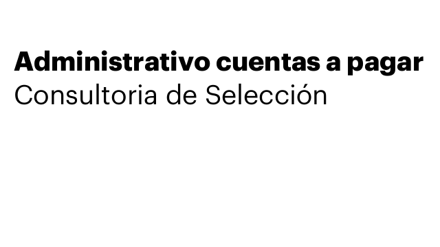 Administrativo cuentas a pagar