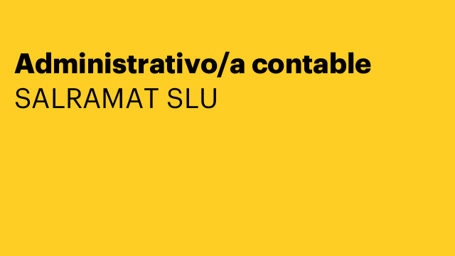 Administrativo/a contable