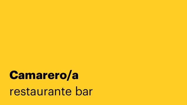 Camarero/a