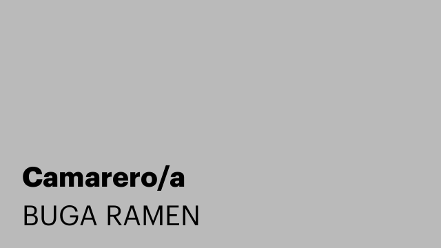 Camarero/a