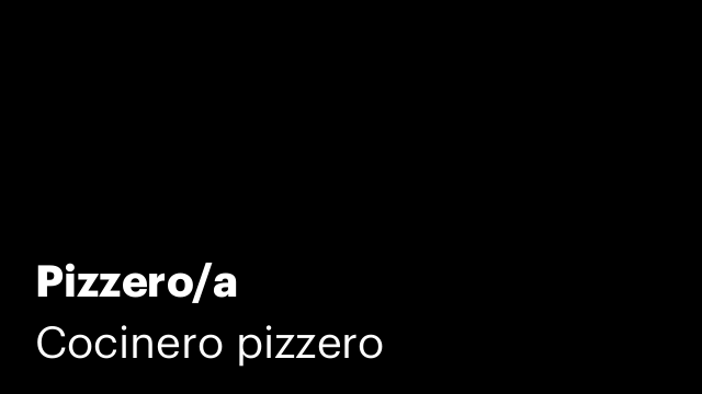 Pizzero/a