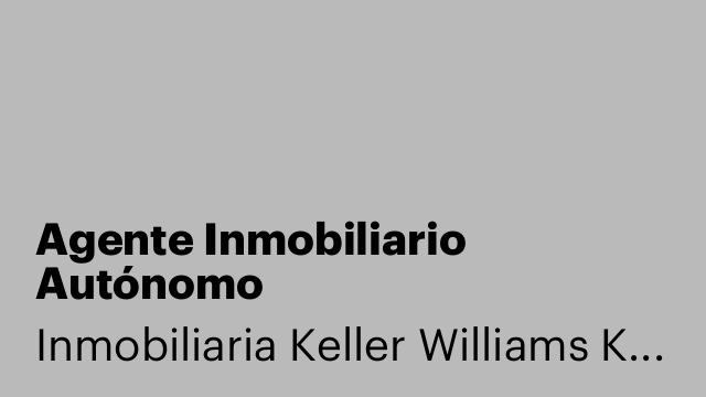 Agente Inmobiliario Autónomo