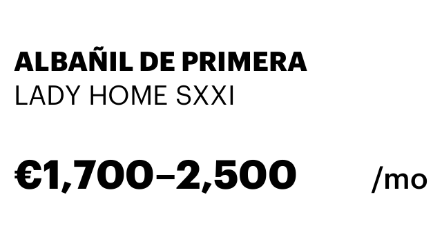 ALBAÑIL DE PRIMERA