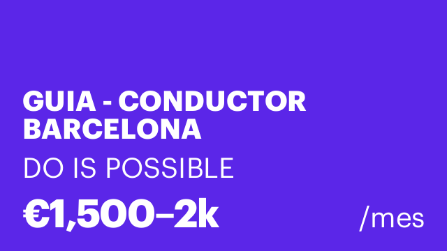 GUIA - CONDUCTOR BARCELONA