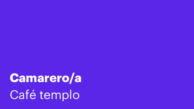 Camarero/a