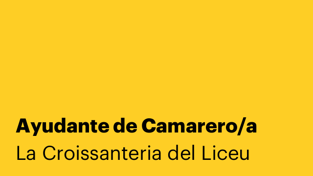 Ayudante de Camarero/a