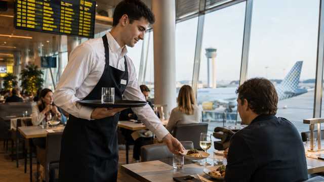 Camarero/a turno seguido apertura cafetería gourmet Aeropuerto El Prat