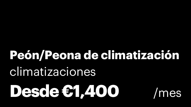 Peón/Peona de climatización