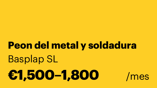Peon del metal y soldadura