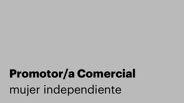 Promotor/a Comercial
