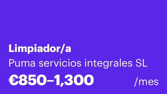 Limpiador/a