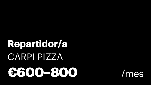 Repartidor/a