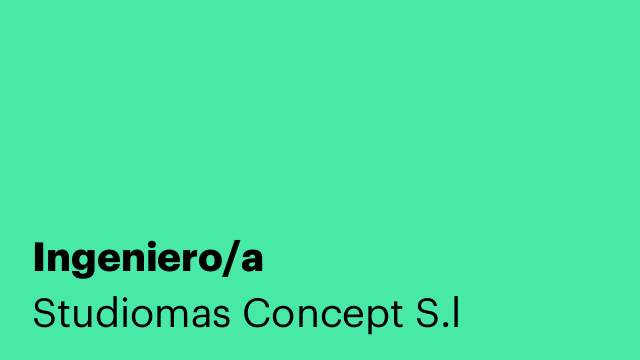 Ingeniero/a