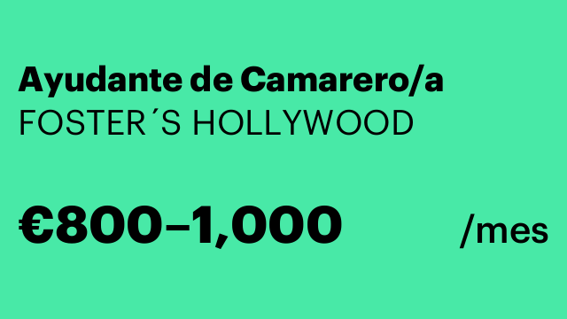 Ayudante de Camarero/a