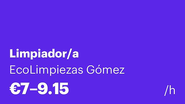 Limpiador/a