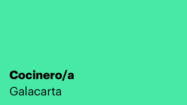 Cocinero/a