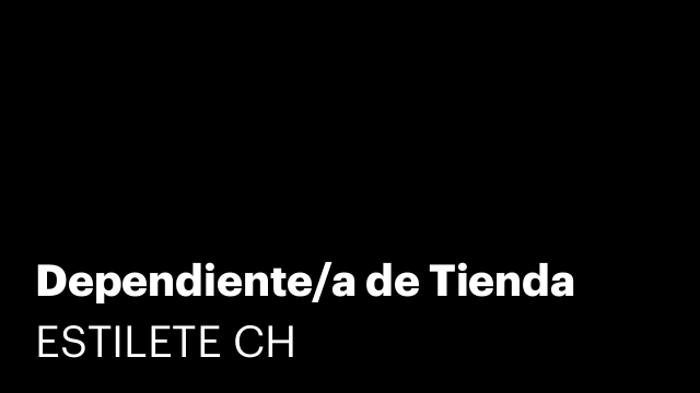 Dependiente/a de Tienda