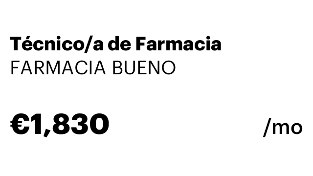 Técnico/a de Farmacia
