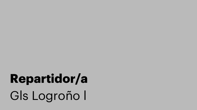 Repartidor/a