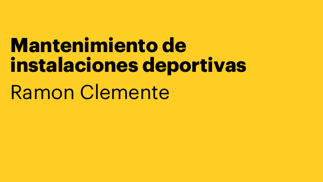 Mantenimiento de instalaciones deportivas