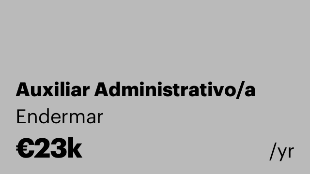 Auxiliar Administrativo/a