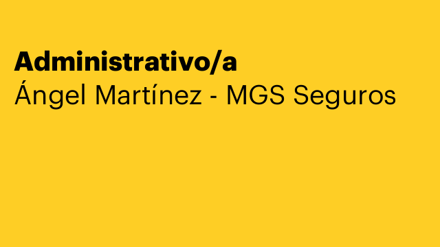 Administrativo/a