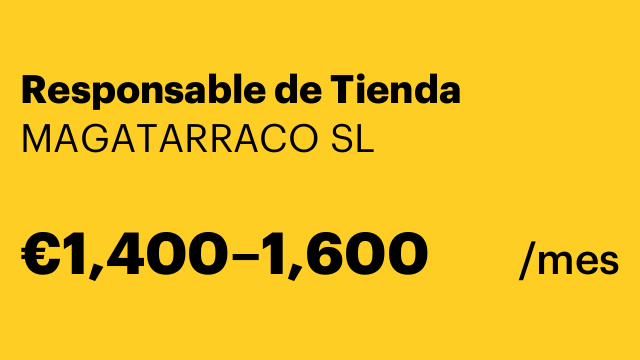 Responsable de Tienda