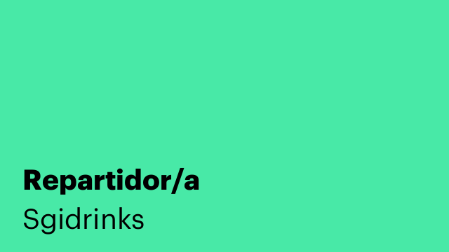 Repartidor/a