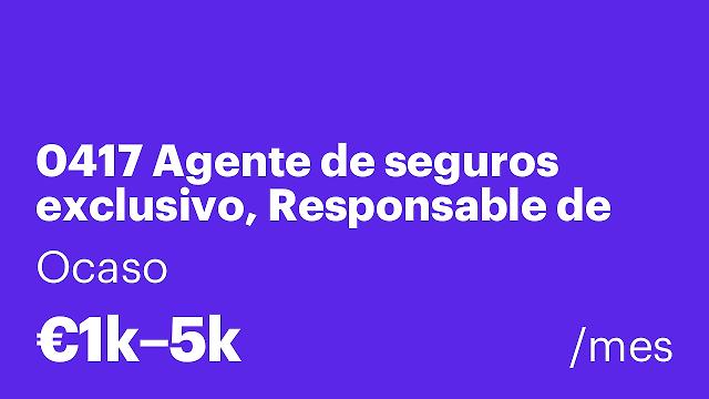 0417 Agente de seguros exclusivo, Responsable de cartera Balmaseda 04/10