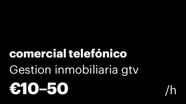 comercial telefónico
