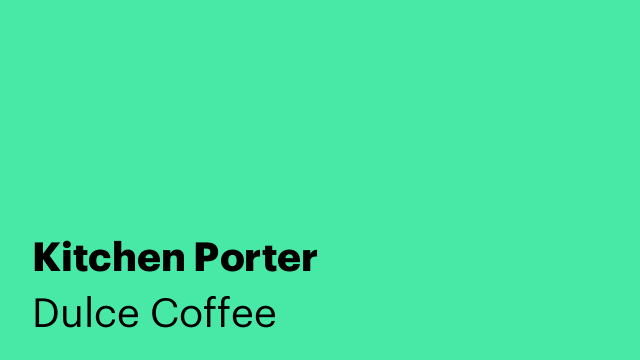 Kitchen Porter