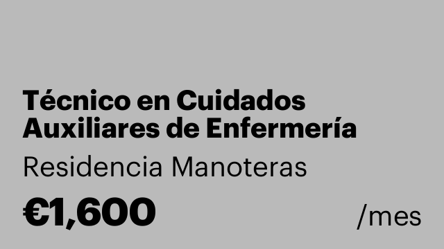 Técnico en Cuidados Auxiliares de Enfermería