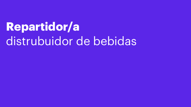 Repartidor/a
