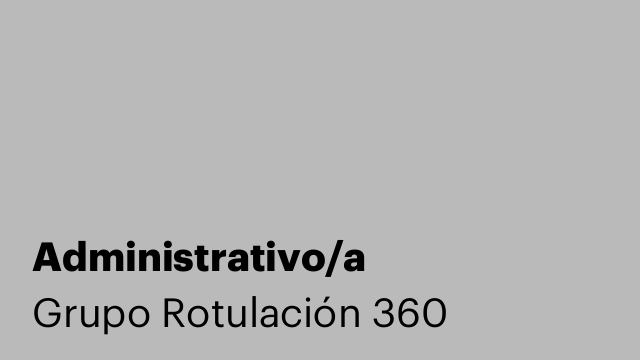 Administrativo/a