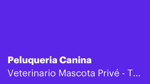 Peluqueria Canina