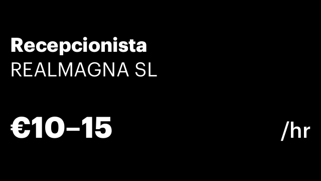 Recepcionista