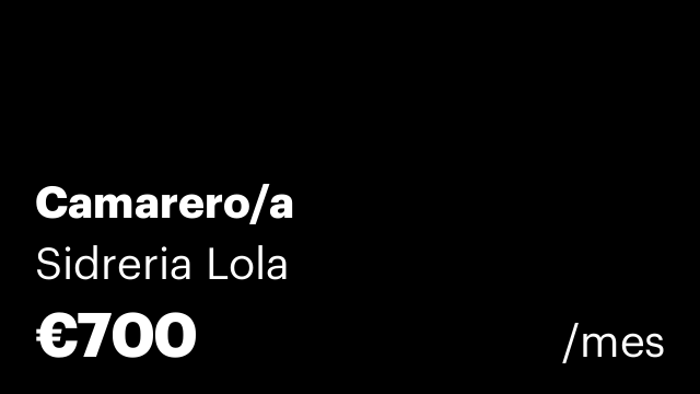 Camarero/a