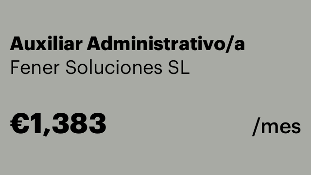 Auxiliar Administrativo/a