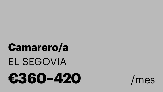 Camarero/a